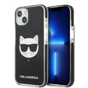 Оригинален твърд гръб KARL LAGERFELD Choupette Head KLHCP13MTPECK - iPhone 13 черен - Img 1