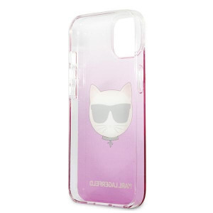 Оригинален твърд гръб KARL LAGERFELD Choupette Head KLHCP13SCTRP - iPhone 13 mini розов - Img 7