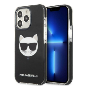 Оригинален твърд гръб KARL LAGERFELD Choupette Head KLHCP13XTPECK - iPhone 13 черен - Img 1