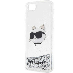 Оригинален твърд гръб KARL LAGERFELD Glitter Choupette Head KLHCI8LNHCCS - iPhone 7 / 8 / SE (2nd gen) / SE (3rd gen) сребрист - Img 6