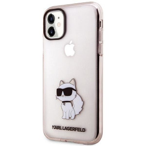 Оригинален твърд гръб KARL LAGERFELD Ikonik Choupette KLHCN61HNCHTCP - iPhone 11 розов - Img 2