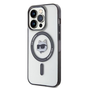 Оригинален твърд гръб KARL LAGERFELD IML Choupette's Head MagSafe KLHMP15XHCHNOTK - iPhone 15 Pro Max прозрачен - Img 2