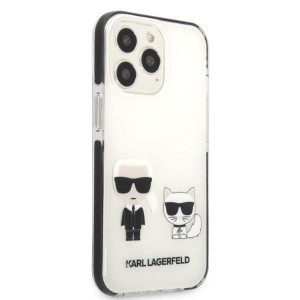 Оригинален твърд гръб KARL LAGERFELD Karl & Choupette KLHCP13LTPEKCW - iPhone 13 Pro бял - Img 4