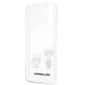 Оригинален твърд гръб KARL LAGERFELD Karl & Choupette KLHCS21 5GMCKTR - Samsung Galaxy S21+ 5G прозрачен - Img 7