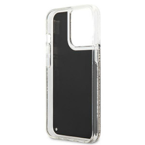 Оригинален твърд гръб KARL LAGERFELD Liquid Glitter Gatsby KLHCP13XLGGKBK - iPhone 13 Pro Max черен - Img 7