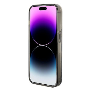 Оригинален твърд гръб KARL LAGERFELD Liquid Glitter Ikonik KLHCP15SLKKNSK - iPhone 15 прозрачен - Img 5