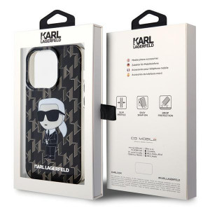 Оригинален твърд гръб KARL LAGERFELD Monogram Ikonik - iPhone 15 Pro Max прозрачен - Img 8
