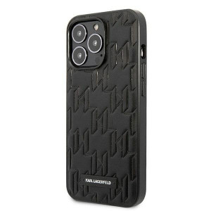 Оригинален твърд гръб KARL LAGERFELD Monogram Plaque KLHCP13LMNMP1K - iPhone 13 Pro черен - Img 2