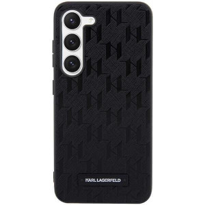 Оригинален твърд гръб KARL LAGERFELD Saffiano Mono Metal Logo KLHCS23SSAKLHPK - Samsung Galaxy S23 черен - Img 3