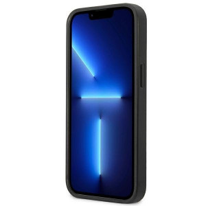 Оригинален твърд гръб KARL LAGERFELD Saffiano Plaque KLHCP13SSFMP2DG - iPhone 13 mini сребрист - Img 5