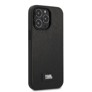 Оригинален твърд гръб KARL LAGERFELD Saffiano Plaque KLHCP13XSFMP2K - iPhone 13 Pro Max черен - Img 4