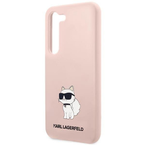 Оригинален твърд гръб KARL LAGERFELD Silicone Choupette KLHCS23MSNCHBCP - Samsung Galaxy S23+ розов - Img 6