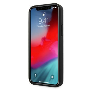 Оригинален твърд гръб MERCEDES Leather Stars MEHCP12LPSQBK - iPhone 12 Pro Max черен - Img 5