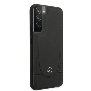 Оригинален твърд гръб MERCEDES Leather Urban MEHCS22MARMBK - Samsung Galaxy S22+ черен - Img 4