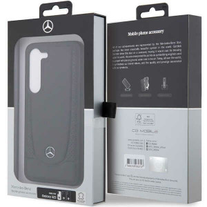 Оригинален твърд гръб MERCEDES Leather Urban MEHCS23SARMBK - Samsung Galaxy S23+ черен - Img 8