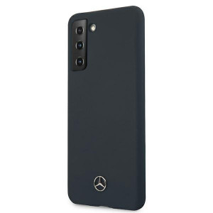 Оригинален твърд гръб MERCEDES Silicone MEHCS21 5GSSILNA - Samsung Galaxy S21 5G син - Img 2