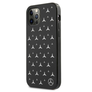 Оригинален твърд гръб MERCEDES Stars MEHCP12LESPBK - iPhone 12 Pro Max сребрист - Img 2