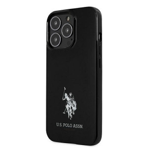 Оригинален твърд гръб US POLO Horses Logo USHCP13LUMHK - iPhone 13 Pro черен - Img 2