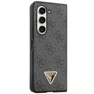 Оригинален твърд калъф GUESS Leather 4G Diamond Triangle - Samsung Galaxy Z Fold5 черен - Img 5