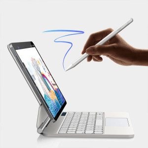 Писалка за тъч скрийн BASEUS Smooth Writing 2 с LED индикатор бяла - Img 13