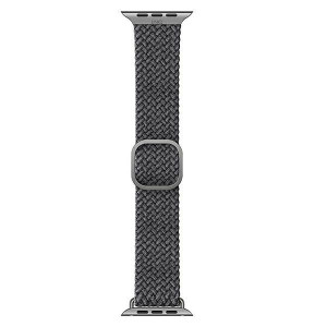 Плетена каишка UNIQ Aspen - Apple Watch 40mm SE / 40mm Series 6 / 40mm Series 5 / 40mm Series 4 / 38mm Series 3 / 38mm Series 2 / 38mm (1st gen) цвят гранит - Img 6