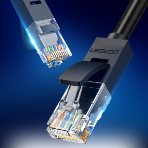 Плосък интернет кабел UGREEN LAN cat.6 5m черен (NW102) - Img 8