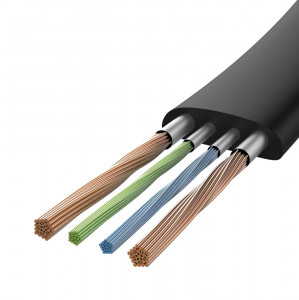 Плосък кабел за зареждане и данни със закопчалка BASEUS Nimble USB Type A към USB Type C 2A 0.23m (CATMBJ-01) черен - Img 11
