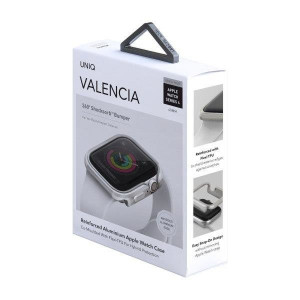 Подсилен алуминиев калъф за корпус UNIQ Valencia - Apple Watch 40mm Series 5 / 40mm Series 4 сребърен - Img 9