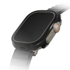 Подсилен алуминиев калъф за корпус UNIQ Valencia - Apple Watch Ultra 49mm / Ultra 2 49mm черен - Img 1