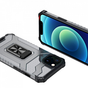 Подсилен гръб със стойка Crystal Ring - iPhone 13 черен - Img 7
