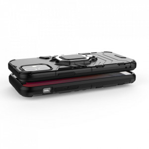 Подсилен гръб с магнитна стойка Ring Armor - iPhone 12 mini син - Img 6