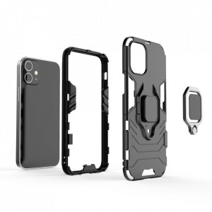 Подсилен гръб с магнитна стойка Ring Armor - iPhone 12 mini син - Img 9