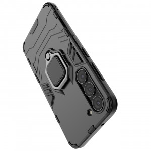 Подсилен гръб с магнитна стойка Ring Armor - Samsung Galaxy S23 черен - Img 9