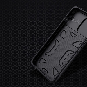 Подсилен гръб с подвижно покритие за камерата NILLKIN Adventruer - iPhone 13 Pro Max син - Img 14