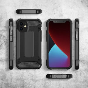 Подсилен гръб Hybrid Armor - iPhone 12 Pro Max черен - Img 4