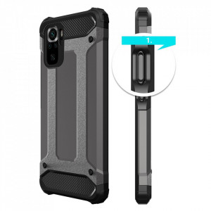 Подсилен гръб Hybrid Armor - Xiaomi Redmi Note 11 Pro / 11 Pro 5G / 11E Pro черен - Img 4