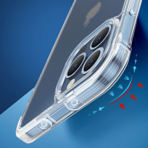 Подсилен гръб JOYROOM Defender със стойка - iPhone 13 прозрачен - Img 9
