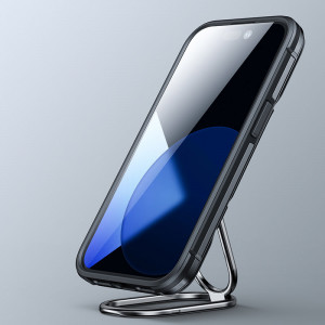 Подсилен гръб JOYROOM Dual Hinge с ринг стойка - iPhone 14 Plus черен - Img 7