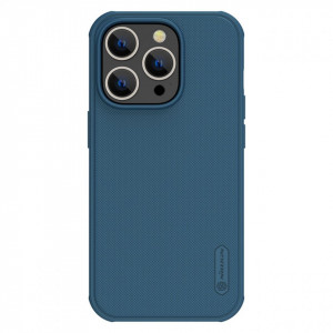 Подсилен гръб NILLKIN Super Frosted Shield Pro - iPhone 14 Pro син