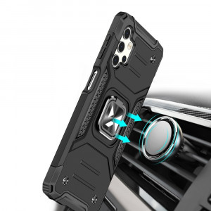 Подсилен гръб WOZINSKY Ring Armor със стойка - Samsung Galaxy A32 черен - Img 6