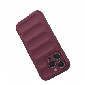 Подсилен гъвкав гръб Magic Shield - iPhone 14 Pro бордо - Img 7