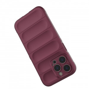 Подсилен гъвкав гръб Magic Shield - iPhone 14 Pro Max бордо - Img 2