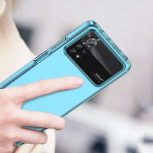 Прозрачен гръб с гел рамка Outer Space - Xiaomi Poco X4 Pro 5G син - Img 9