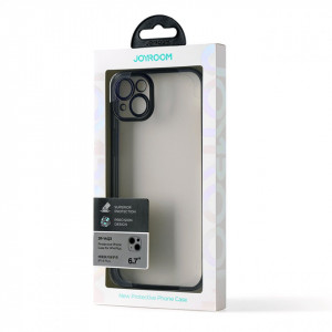 Прозрачен гръб с металическа рамка JOYROOM 14Q - iPhone 14 Plus (JR-14Q3) черен - Img 5