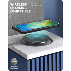 Прозрачен калъф 360° с черна рамка SUPCASE Iblsn Ares - iPhone 13 - Img 8