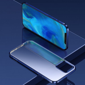 Прозрачен ултратънък гръб JOYROOM New Beautiful с цветна рамка - iPhone 12 Pro Max зелен - Img 6
