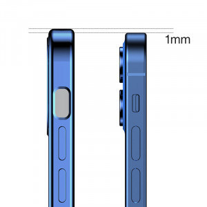 Прозрачен ултратънък гръб JOYROOM New Beauty с цветна рамка - iPhone 12 mini червен - Img 4