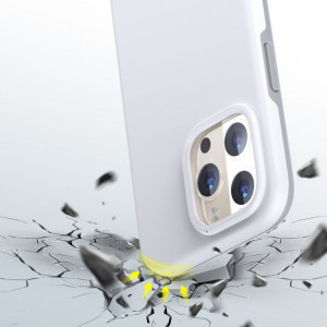 Противоударен гръб CHOETECH MFM Anti-drop MagSafe - iPhone 13 Pro бял - Img 3