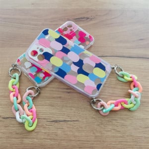 Силиконов гръб с верига Color Chain - Xiaomi Redmi 10 / 10 2022 / Note 11 4G дизайн 4 - Img 8