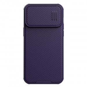 Силиконов гръб с подвижно покритие за камерата NILLKIN CamShield S - iPhone 14 Pro Max лилав - Img 1